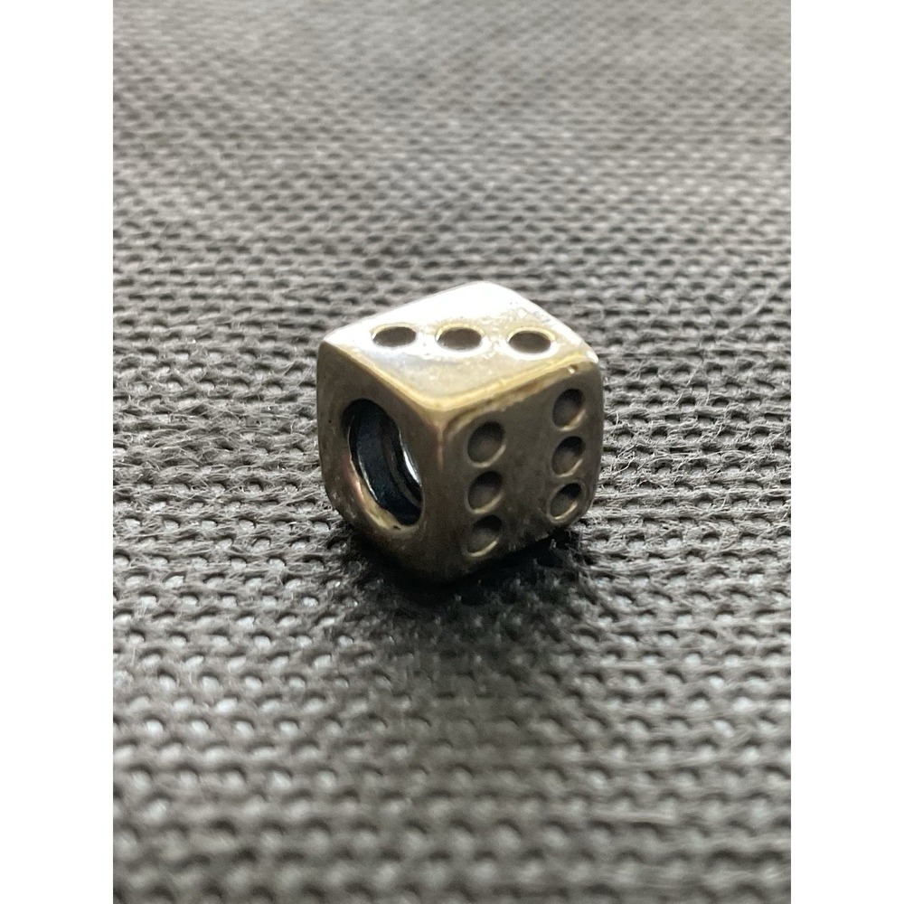 vintage Pandora sterling silver lucky dice charm ALE 925